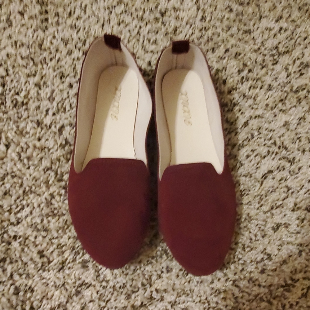 Dark Red Loafers